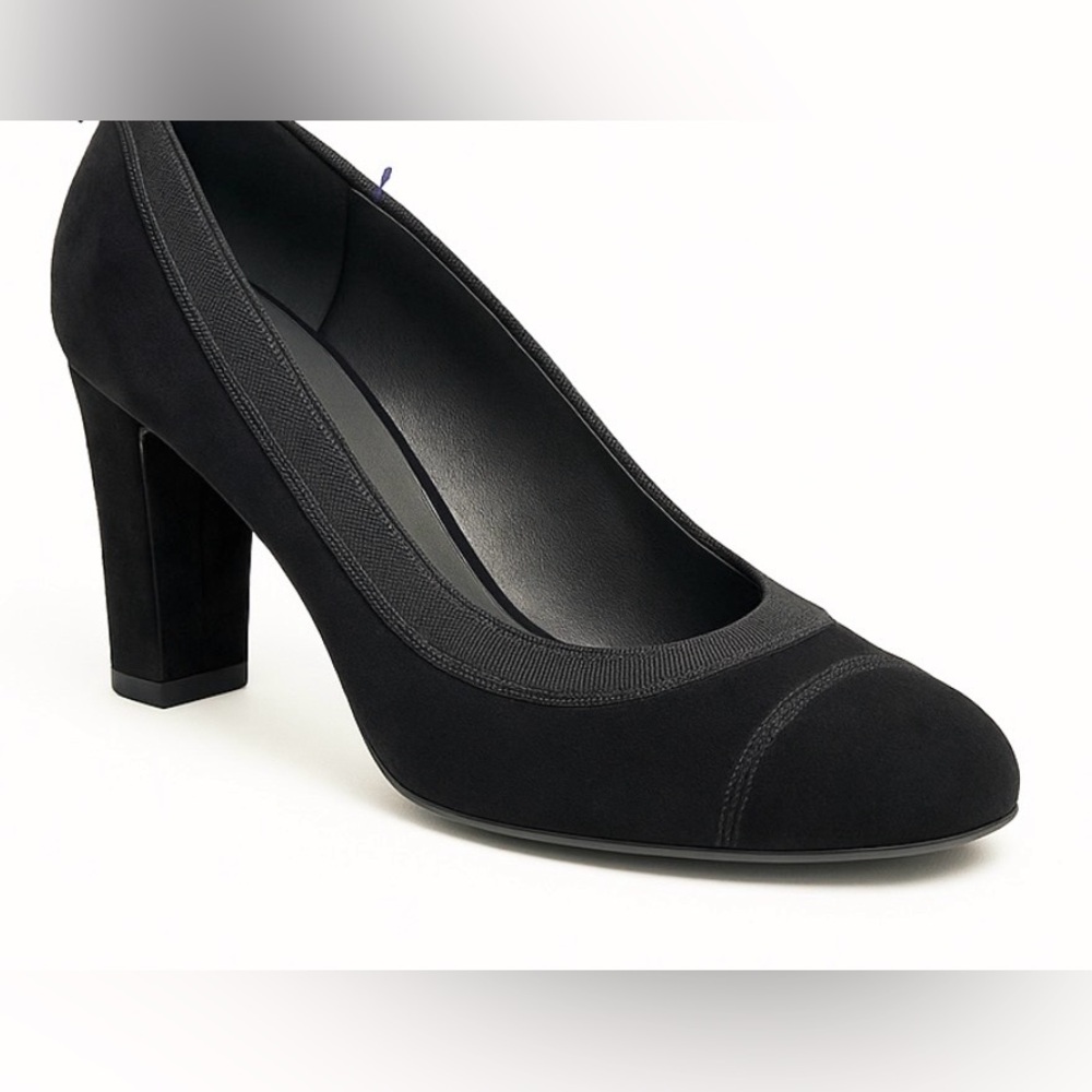 Stuart Weitzman Forsure Black Suede Pumps‎ Heels Size 7.5